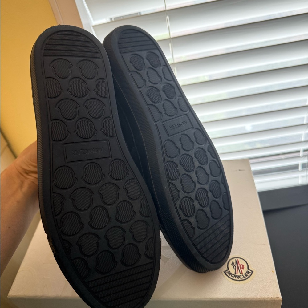 MONCLER Meredith Blue Suede Leather Loafer Slip-on Sneakers EU40/ size10 - Picture 8 of 11